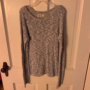 White/Blue Hollister Sweater